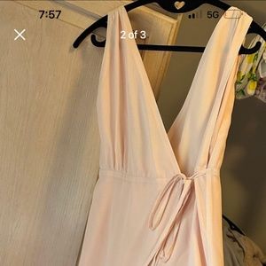 Pink chiffon Tobi dress - size small